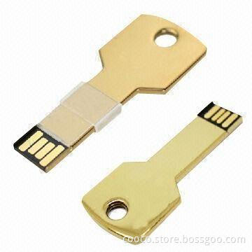 Key-shaped Flash Memories, 1 to 256GB Capacity, 10-year Data Retention, Plug-and-play Function